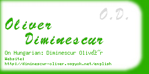 oliver diminescur business card